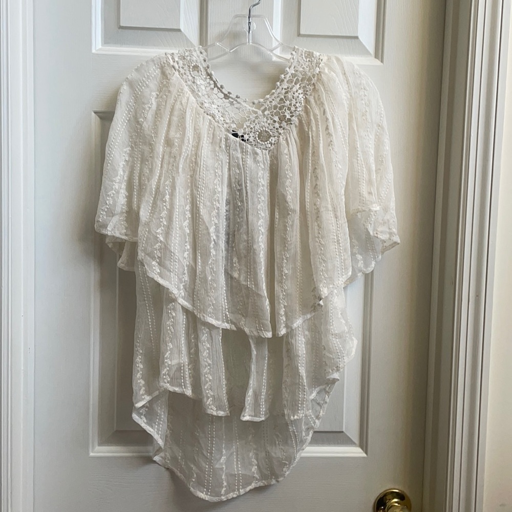 NWT Anthropologie TT Collection blouse in cream